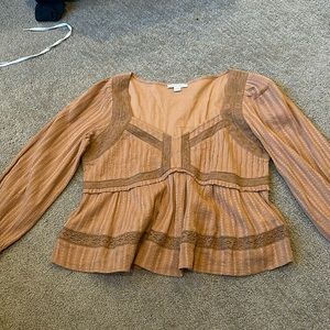 Brown American eagle blouse